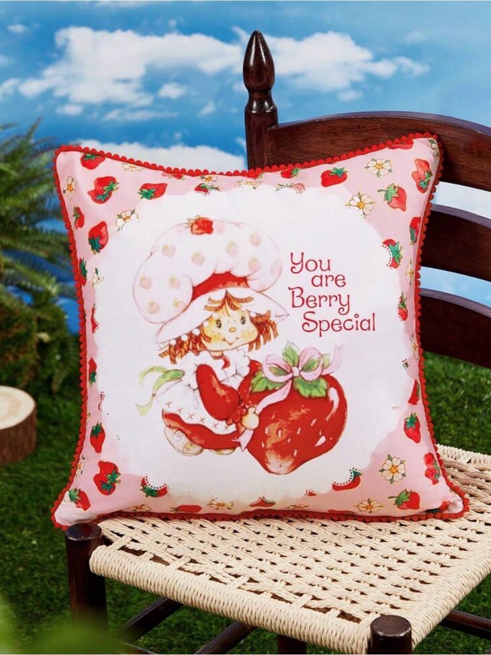 New limited edition strawberry shortcake pillow cover 18x18 you are very special
